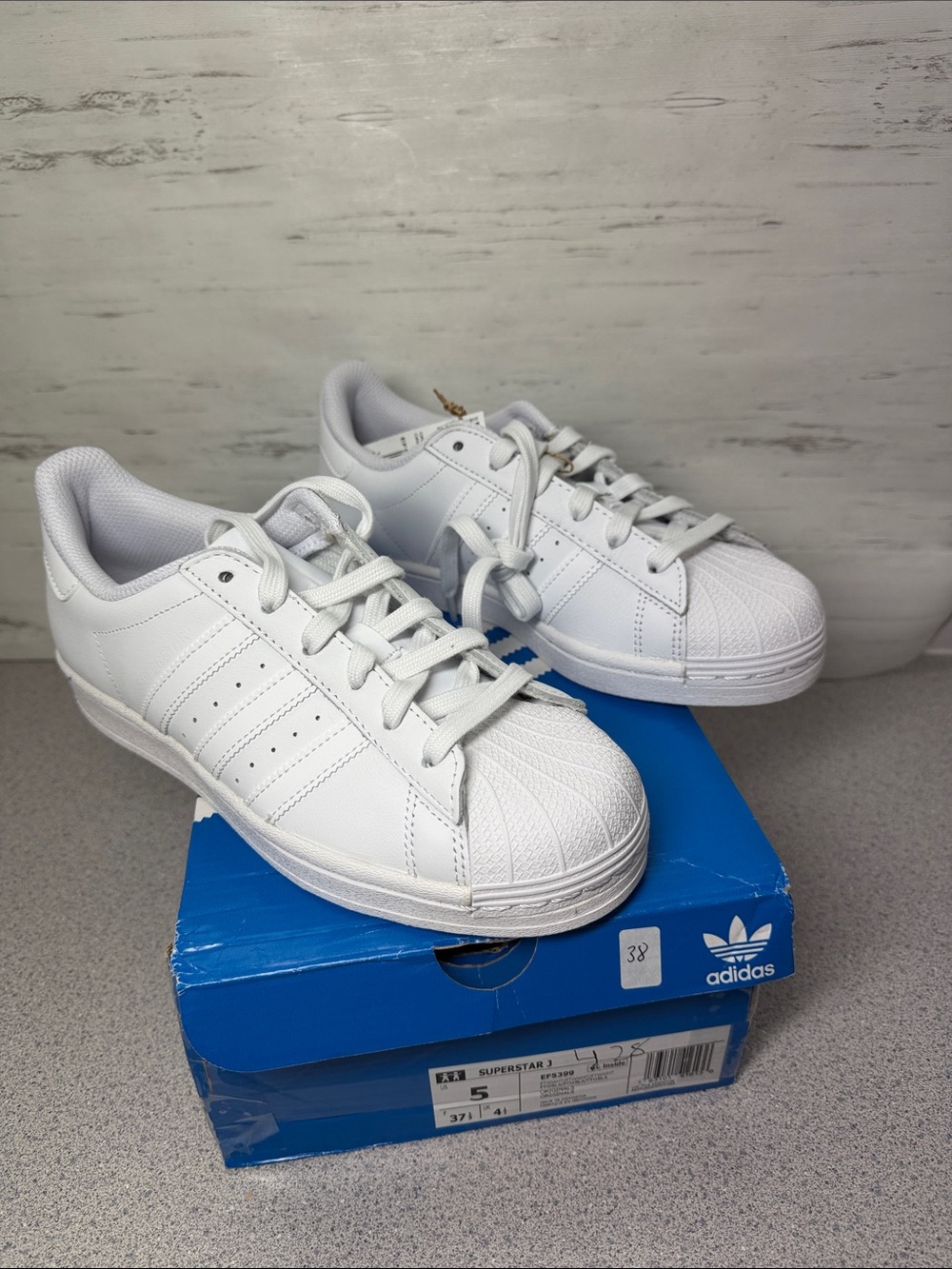 adidas White Women's Classic Shell-Toe Sneakers